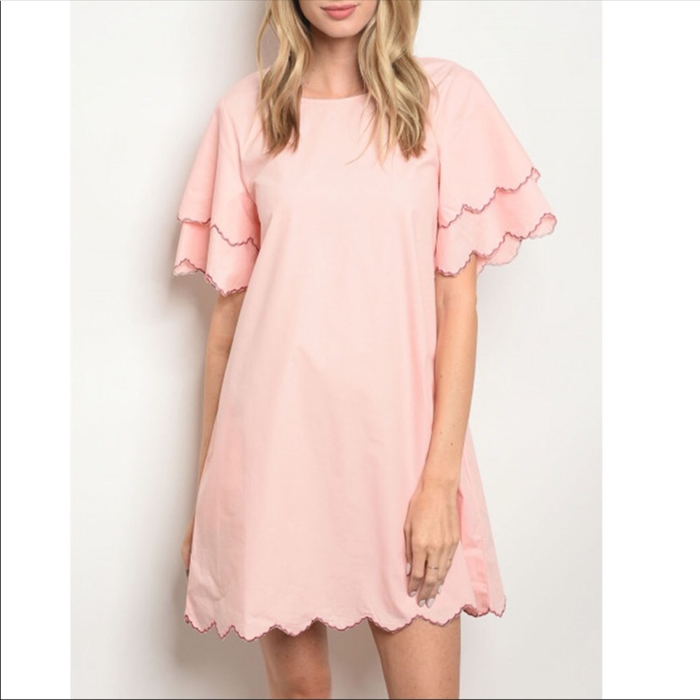 NEW 100% Cotton Pink Tunic Style Dress